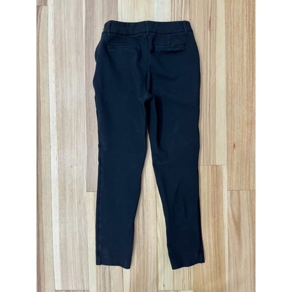 J by J. Crew Ponte Slim Work Pant Black 0 - Picture 3 of 4